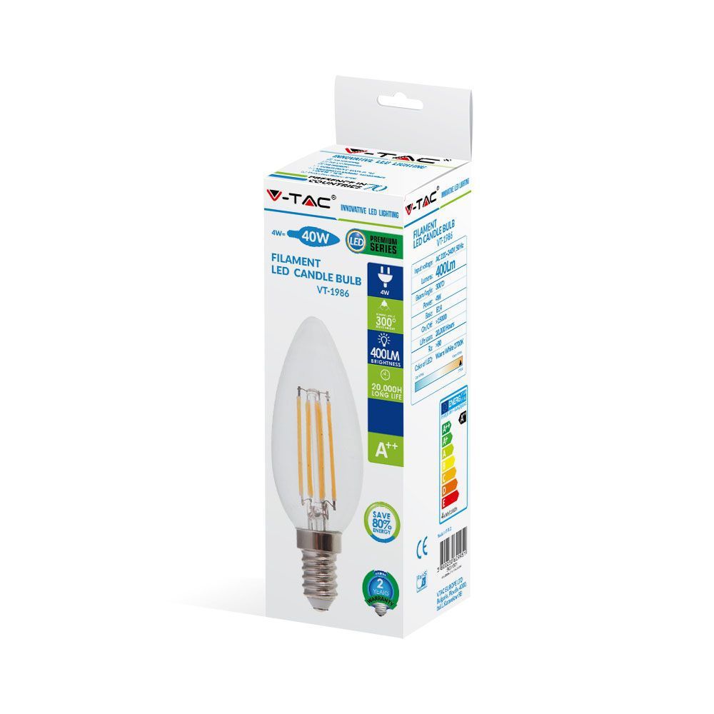 Lampadine a filamento da 4 W a oliva – 04414