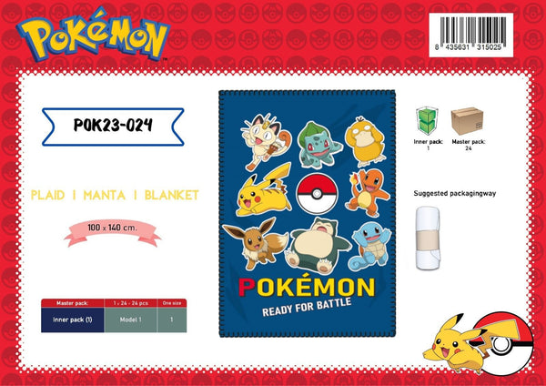 Coperta o plaid – POKEMON BLANKET 100X140CM POK23024