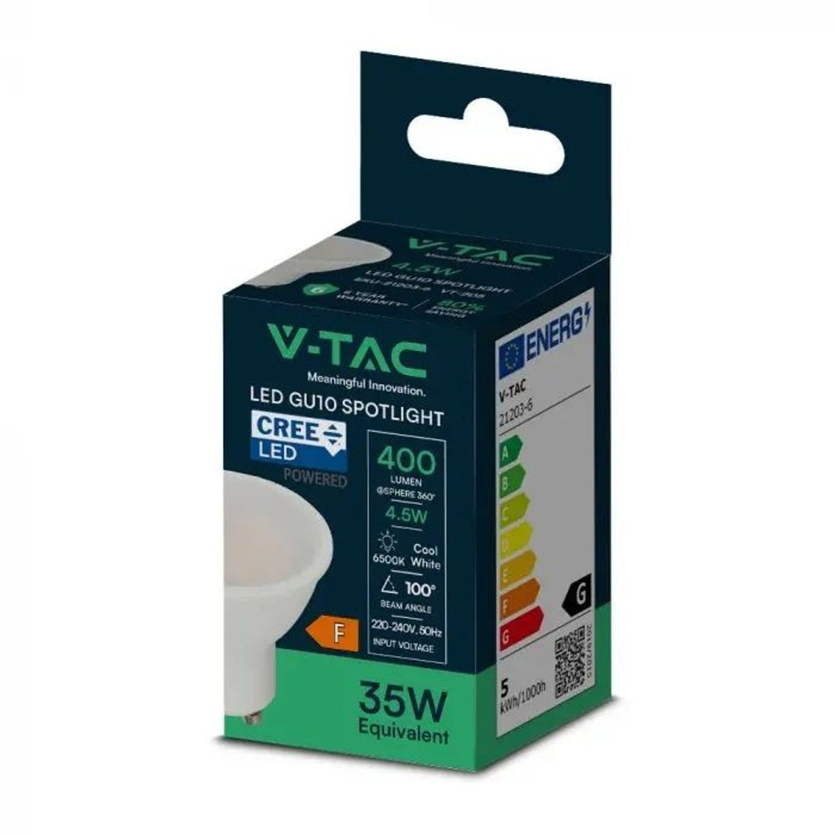 Lampadine GU10 Samsung e Cree V-TAC – 21201-6