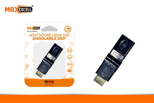Adattatore HDMI M-F Angolabile 360 Gradi