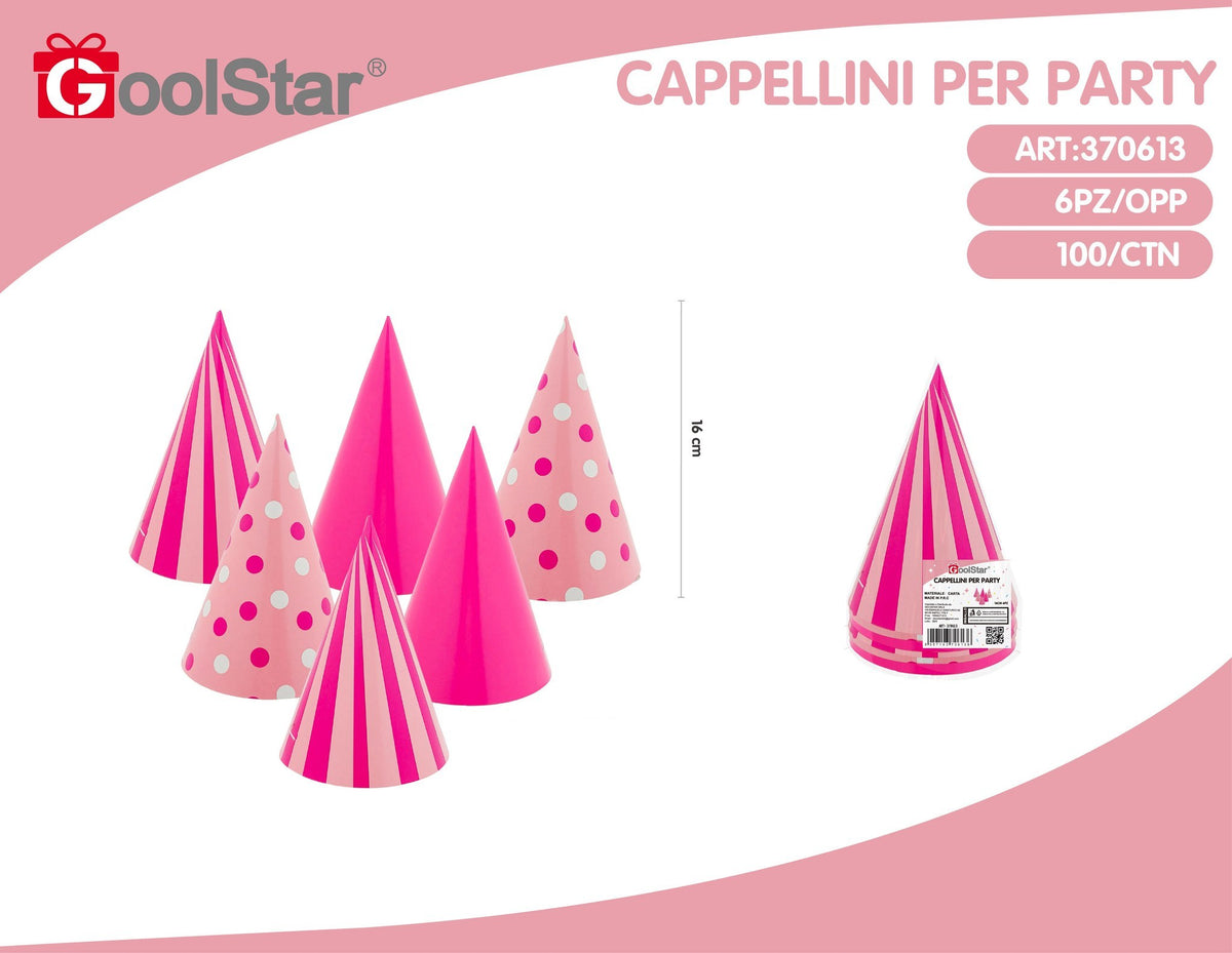 Cappellino stampato rosa