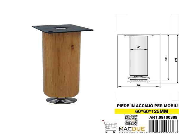 PIEDE IN LEGNO PER MOBILI - 09100389