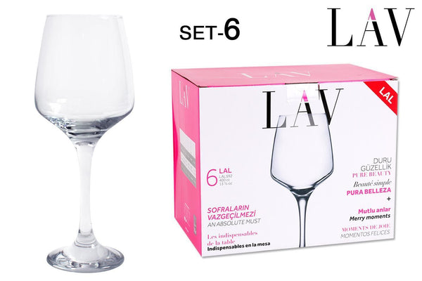 6 BICCHIERI VINO 400CC