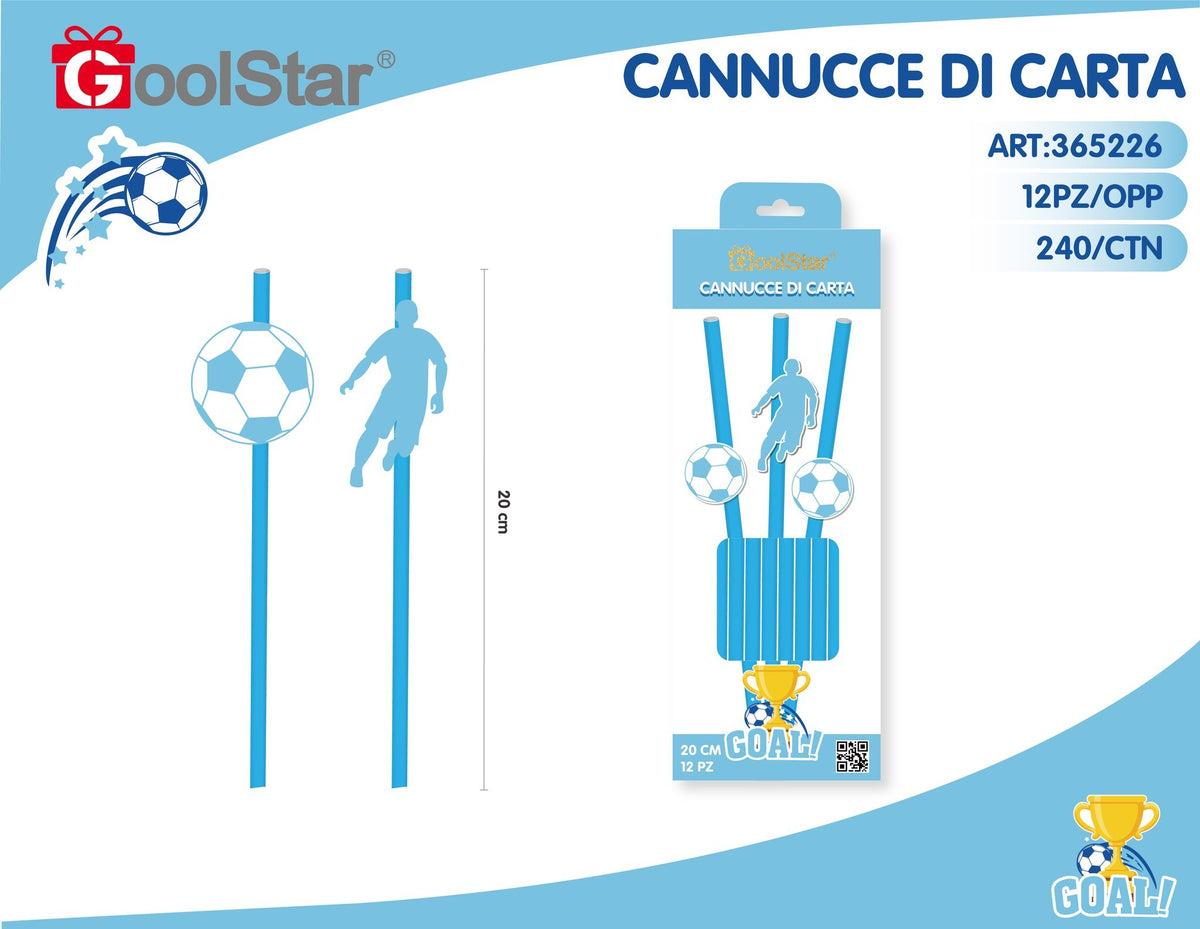 Cannucce di carta calcio