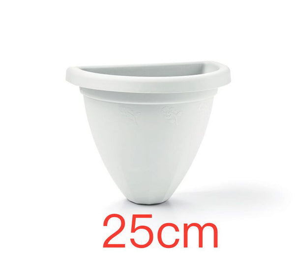 VECA VASO GERLA BIANCO 25CM