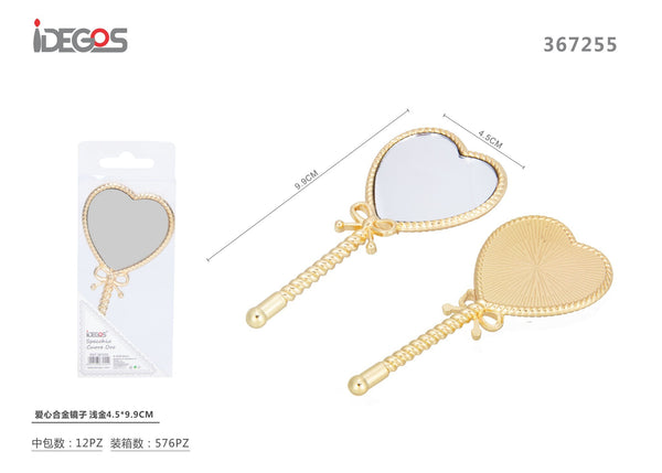 Specchio decorativo a cuore, 4,5 x 9,9 cm