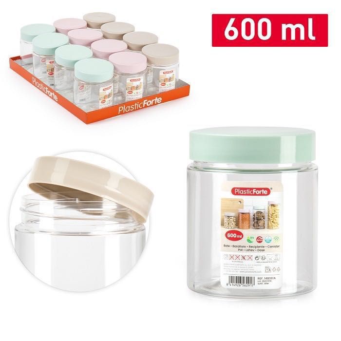 BARATTOLO MONTACARLO 600ML 9.5X9.5X11.5CM