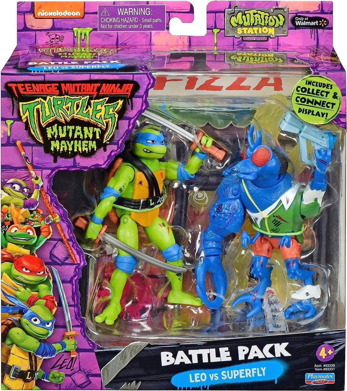 Personaggio o figura giocattolo – TMNT LEONARDO VS SUPERFLY 38786