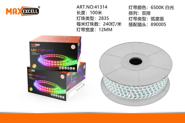 Bobina LED 100M/2835/240D/12MM/6500K Bianco