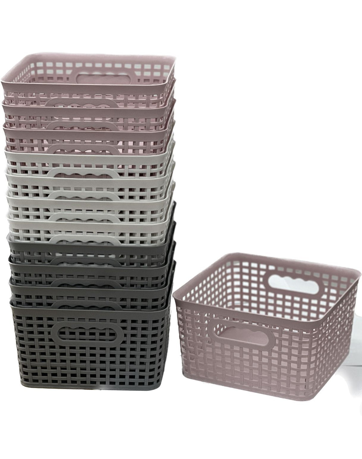 LEGA CESTA RATTAN QUADRATA 5.8L 22x22xh12cm