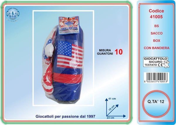 Set da boxe giocattolo con sacco e guantoni LIP41005