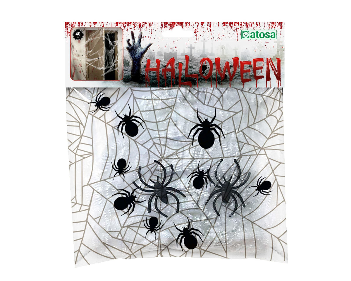 Ragnatela bianca decorativa Halloween, 40 g