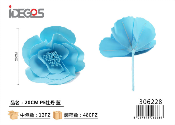Peonia decorativa in PE