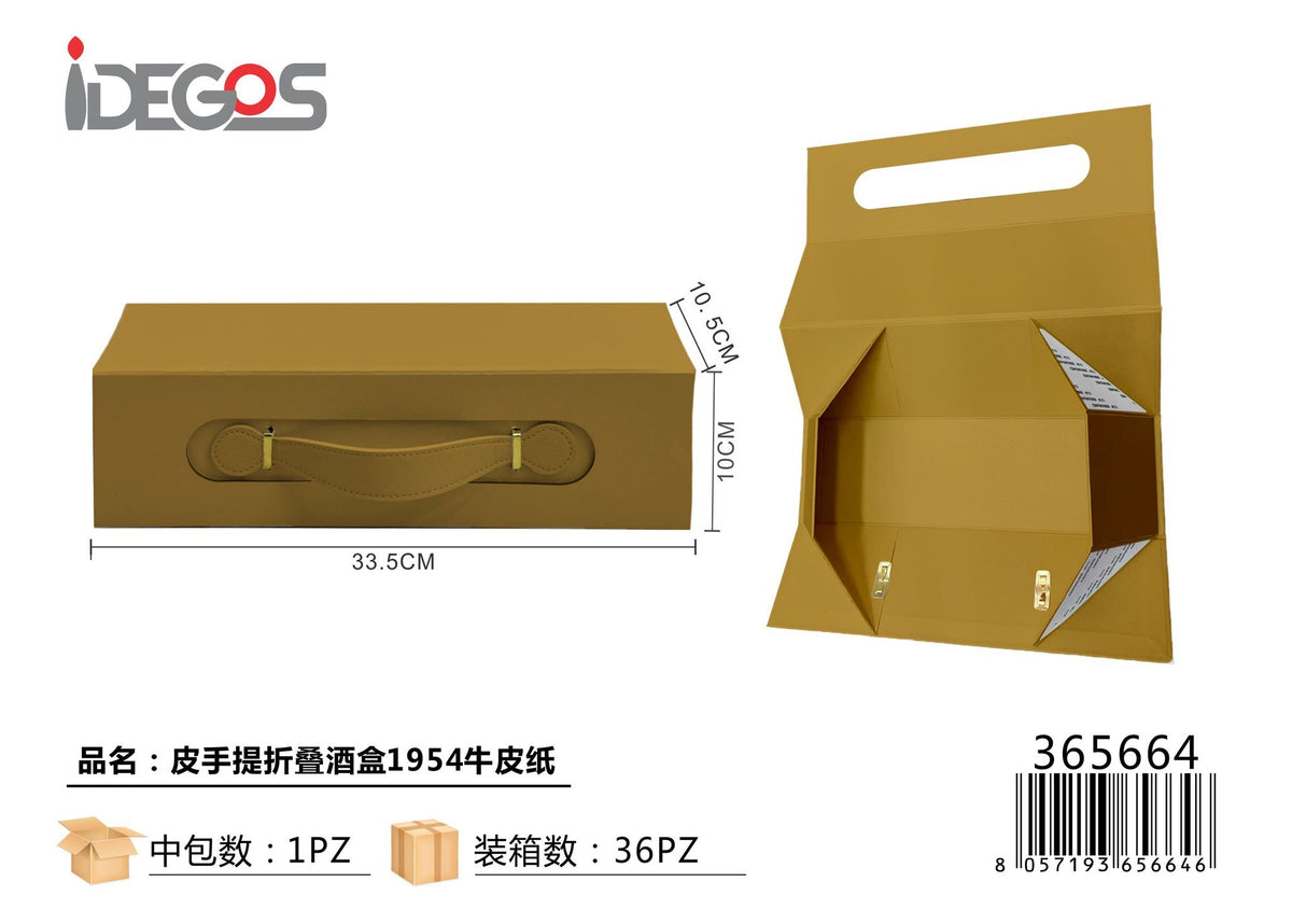 Scatola regalo IDEGOS in carta kraft con manico