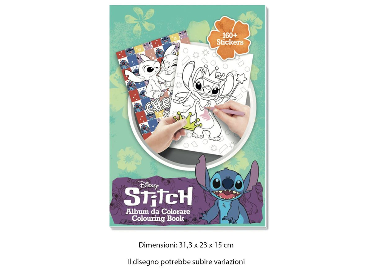 Album da colorare Disney Stitch con adesivi