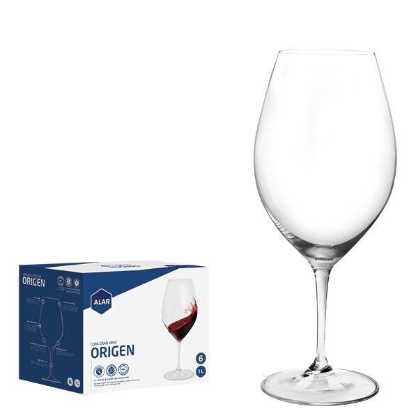 10-1SJ29-900 ALAR 6 CALICE VETRO IL GRAN DEGUSTACION ORIGEN