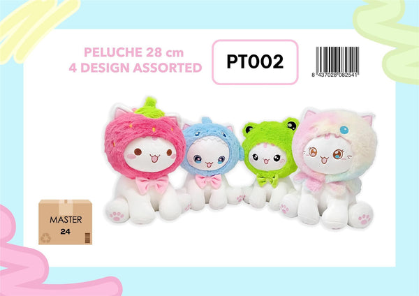 Peluche Funny Cat, 28 cm