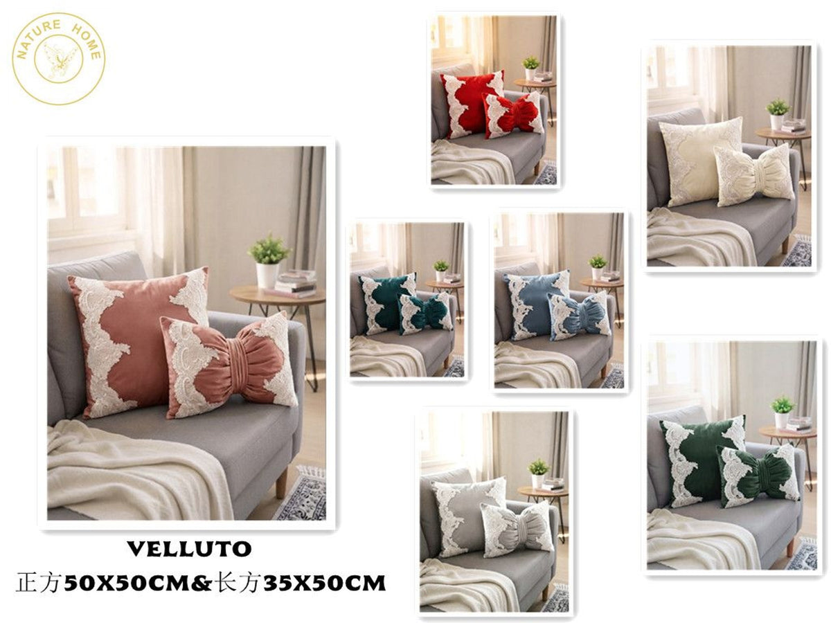 CUSCINO VELLUTO QUADRATO E RETTANGOLO VELLUTO