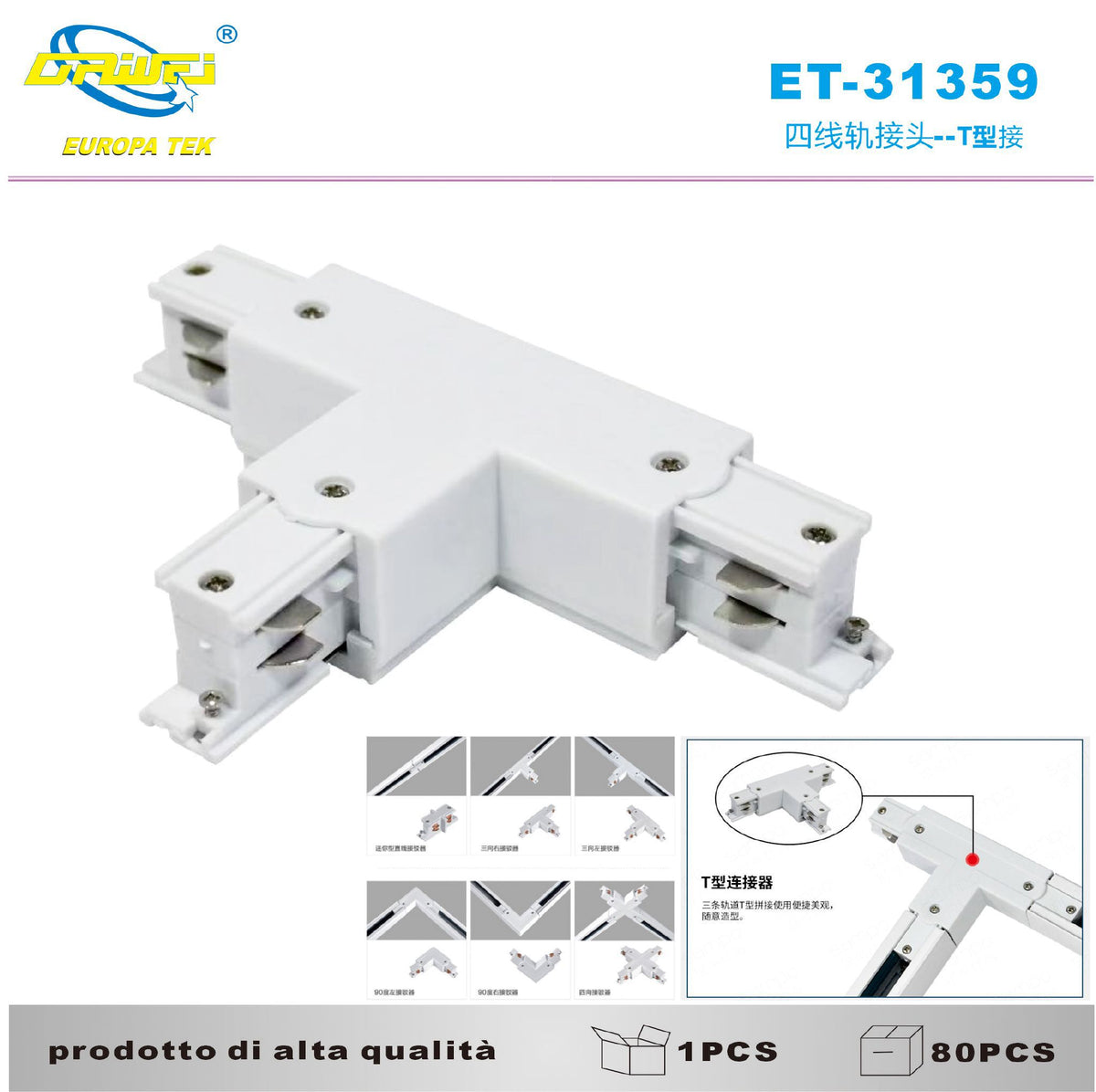 Connettore per illuminazione