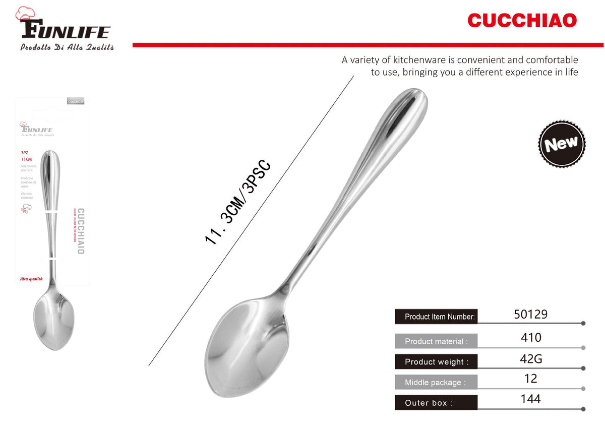 Cucchiaio 1012, n. 5, confezione da 3 pezzi