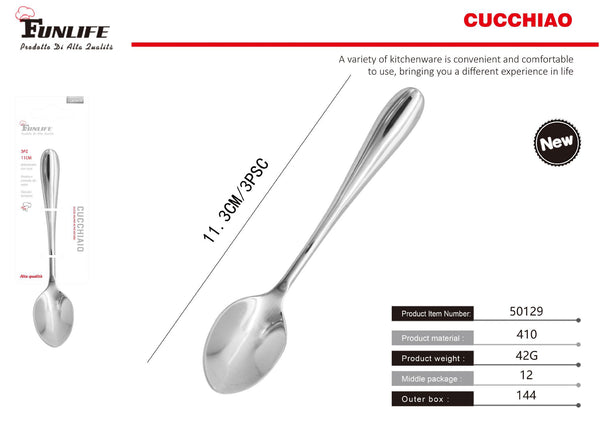 Cucchiaio 1012, n. 5, confezione da 3 pezzi