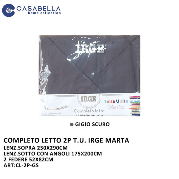 Completo Letto 2P Irge Grigio Scuro