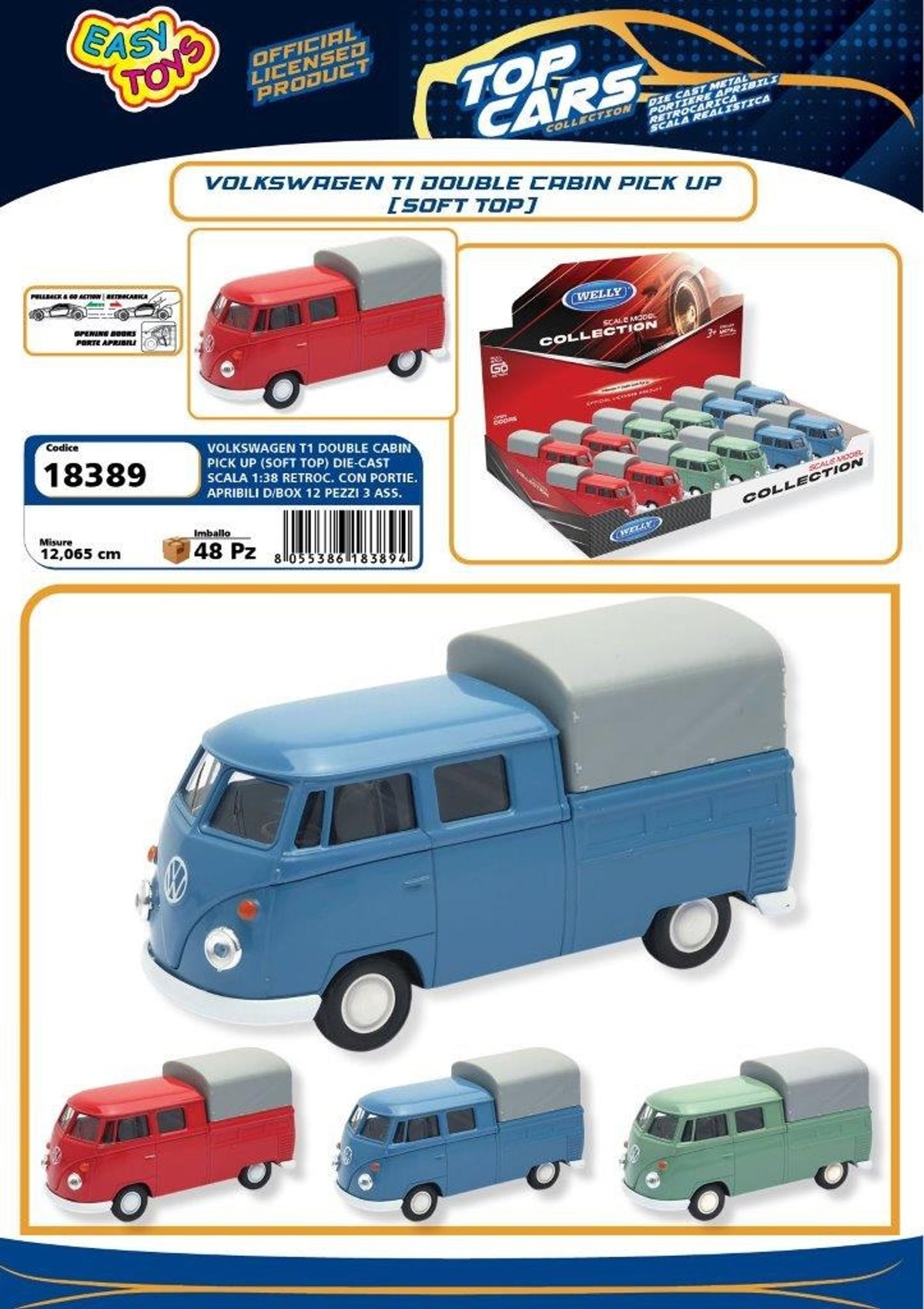 Veicolo giocattolo – VOLKSWAGEN DOUBLE EA18389