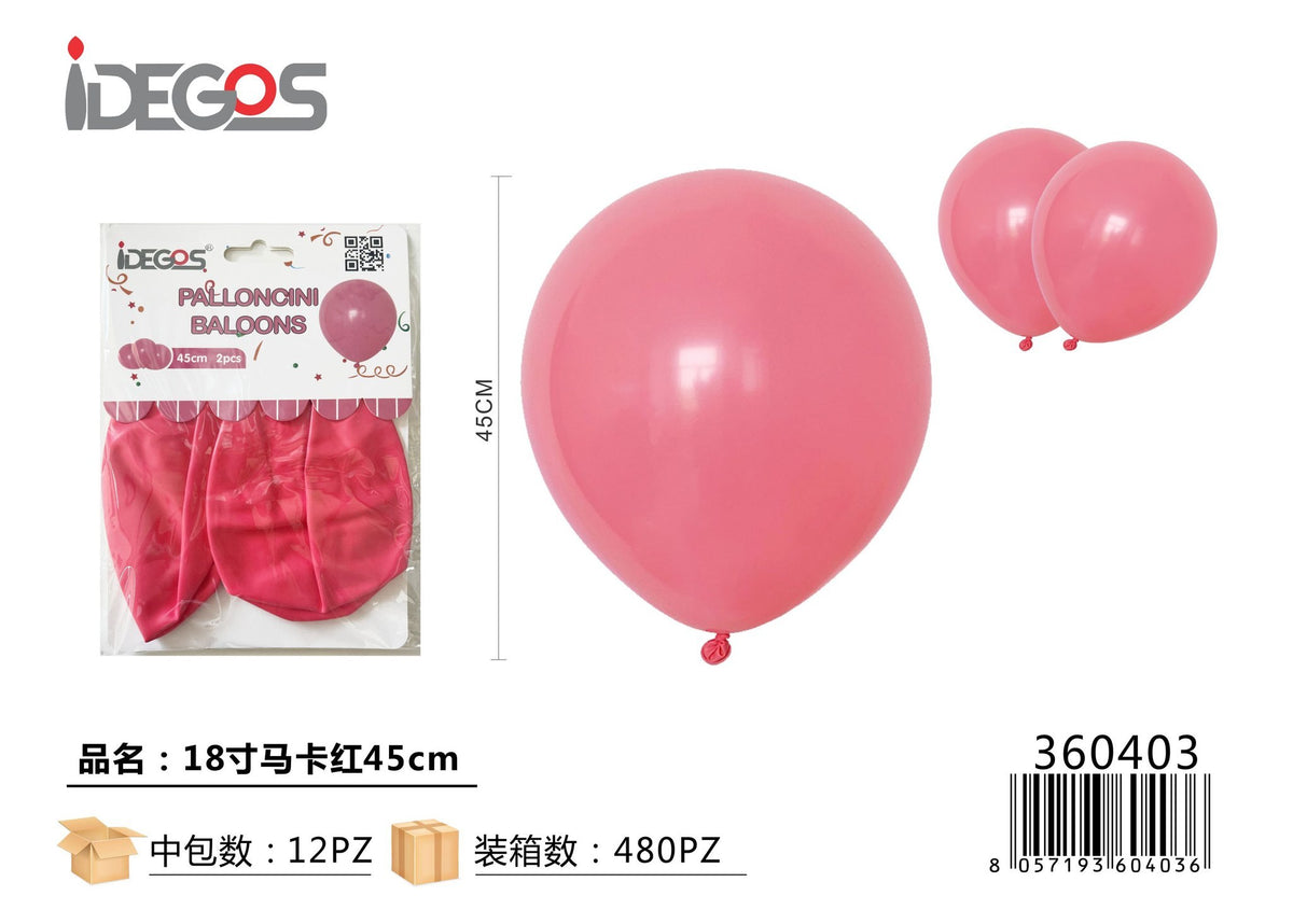 Palloncini in lattice macaron, 45 cm