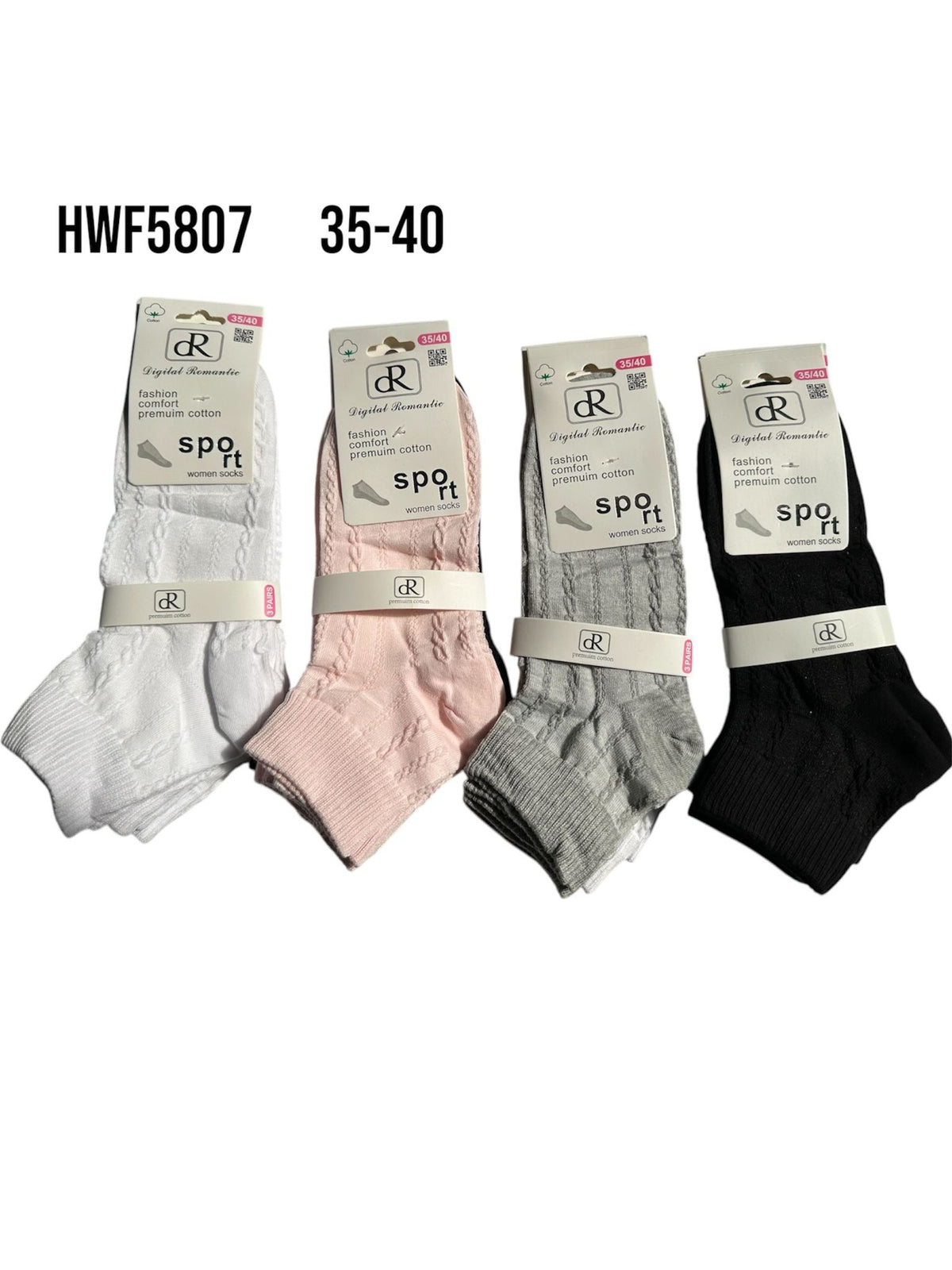 Calzini donna HWF5807 - confezione da 12 paia