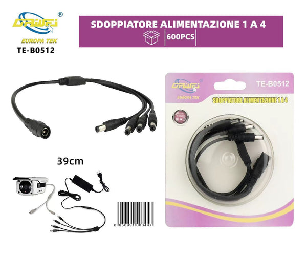 Cavo sdoppiatore di alimentazione