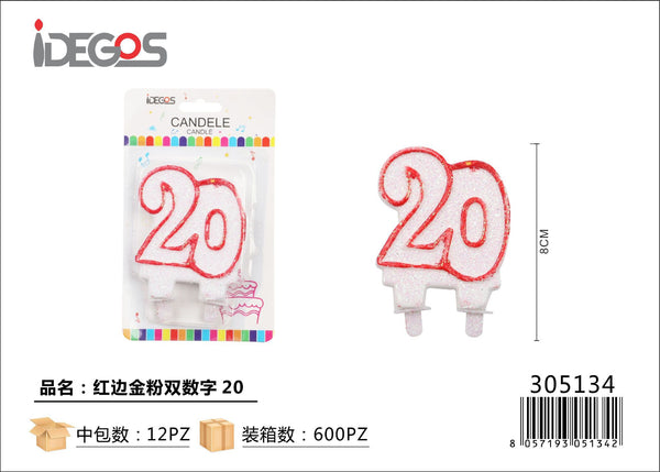 Candele di compleanno n 20
