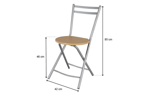 LA BOLATA SEDIA METALLO PIEGHEVOLE 79X44X41CM