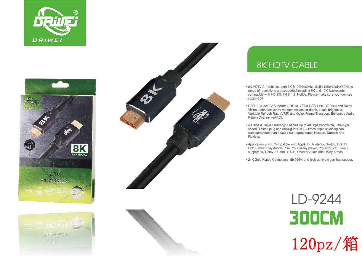 Cavo HDMI — 8 K