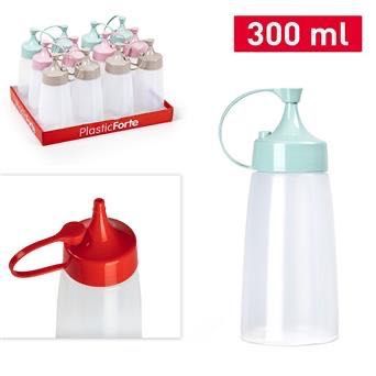 BOTTIGLIA TEXAS PLASTICA 300ML 6.5X8X17CM