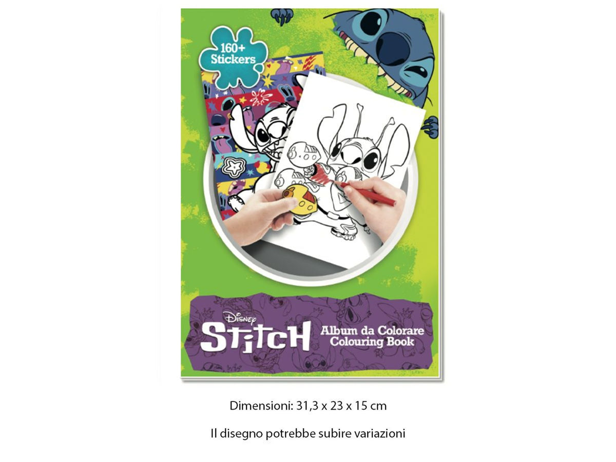 Album da colorare Stitch con oltre 160 adesivi