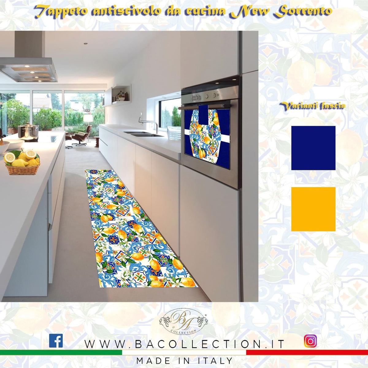 Tappeto Antiscivolo da Cucina Sorrento