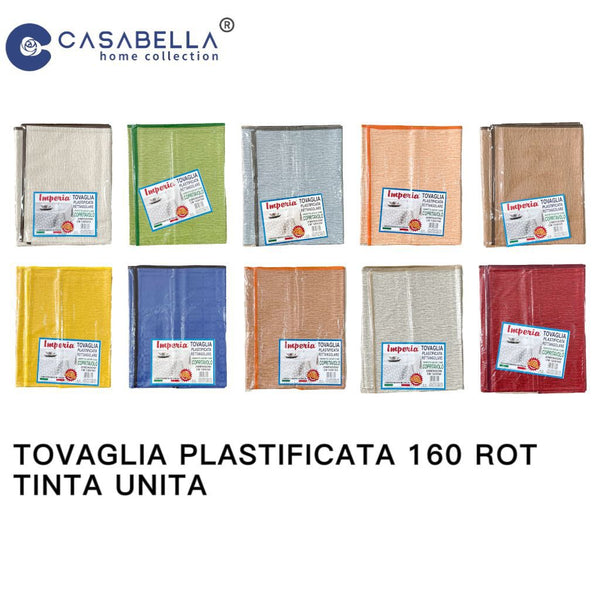 Tovaglia Plastificata 160 Rotondo