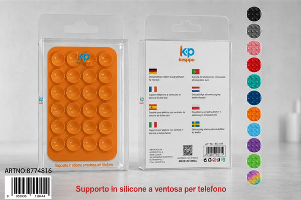 Supporto a ventose in silicone