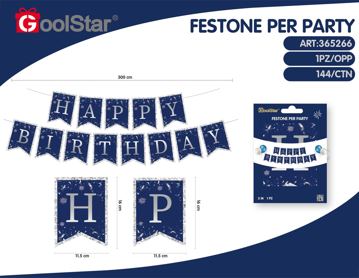 Festone per party, 18 anni