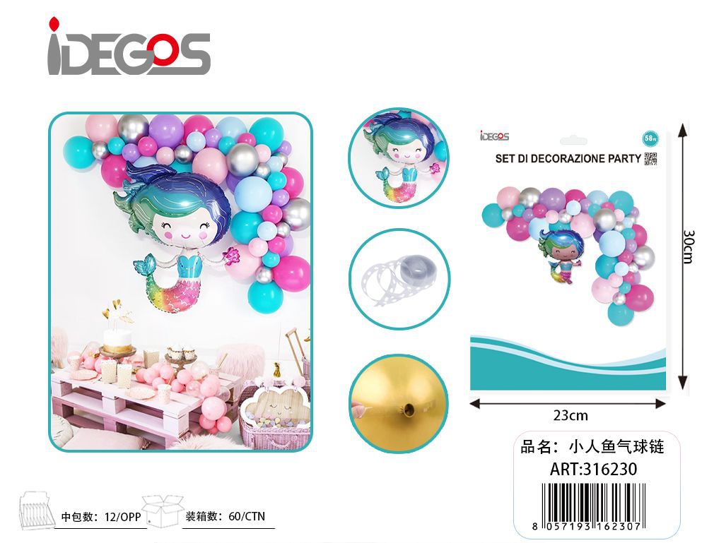 Kit arco palloncini a sirena