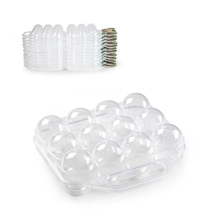 PORTAUOVA TRASPARENTE PLASTICA 20X19X7.5CM