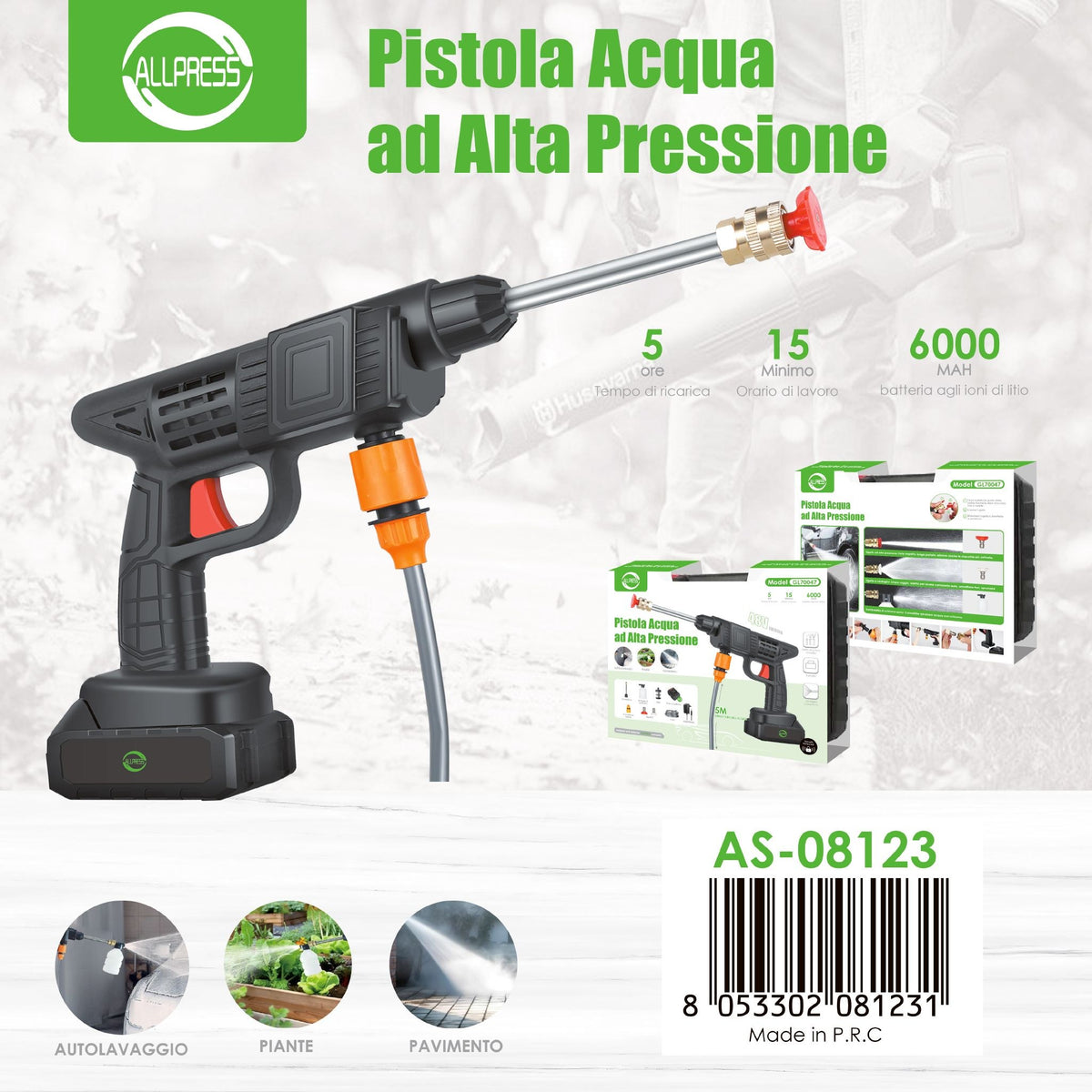 Pistola di lavaggio ad alta pressione