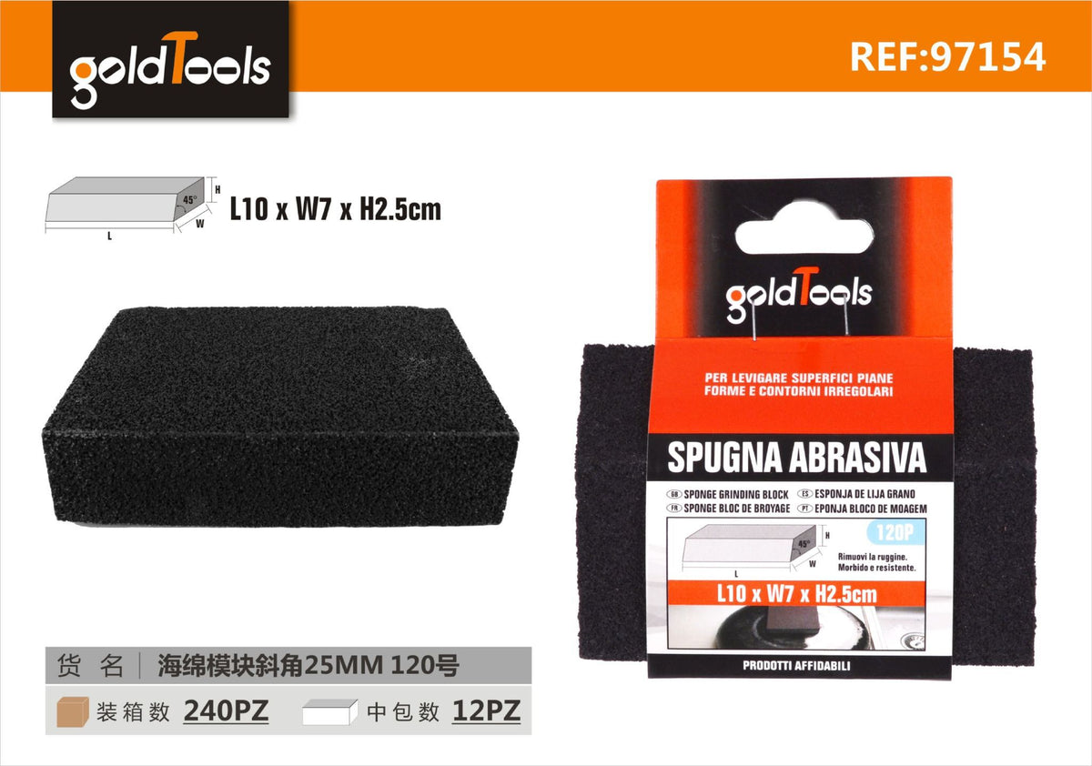 Spugna abrasiva, 25 mm, grana 120