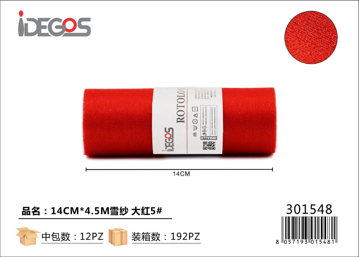 Rotolo di organza, 14 cm x 4,5 m