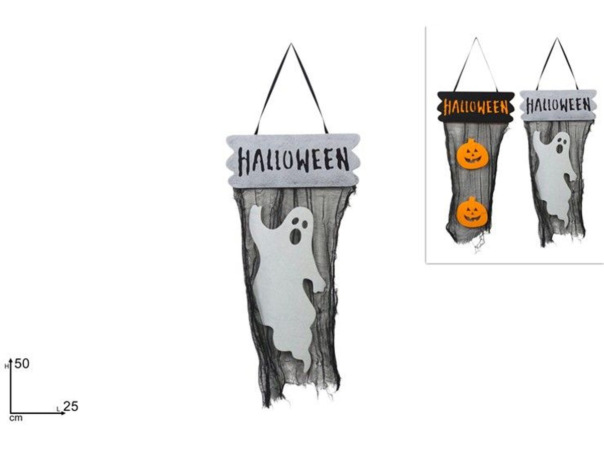 Decorazione Halloween da appendere con velo, 25 × 50 cm