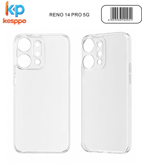 Custodia per OPPO RENO 14 Pro 5G – trasparente, in silicone