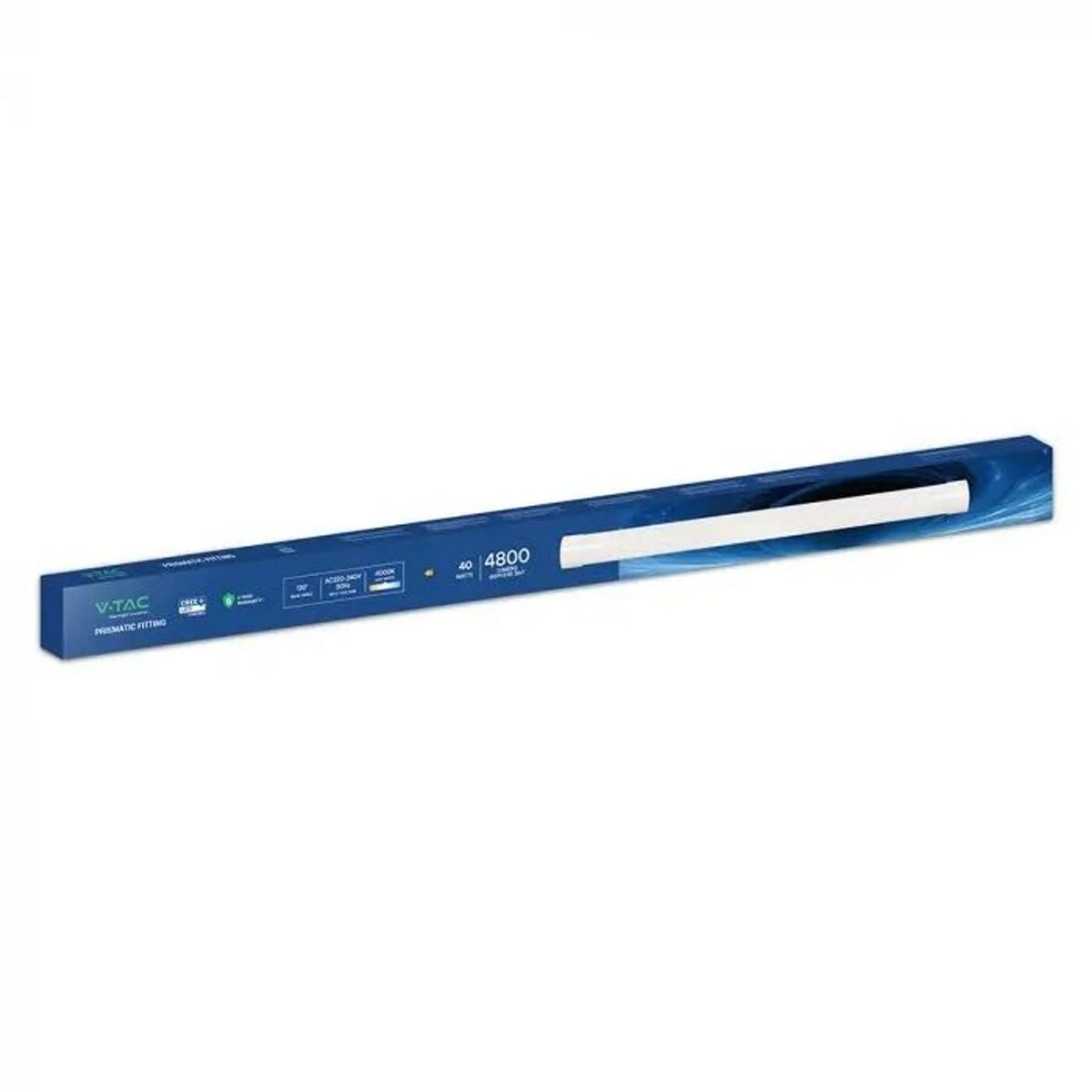 Plafoniera LED V-TAC prismatica 40 W 120 cm 4000 K