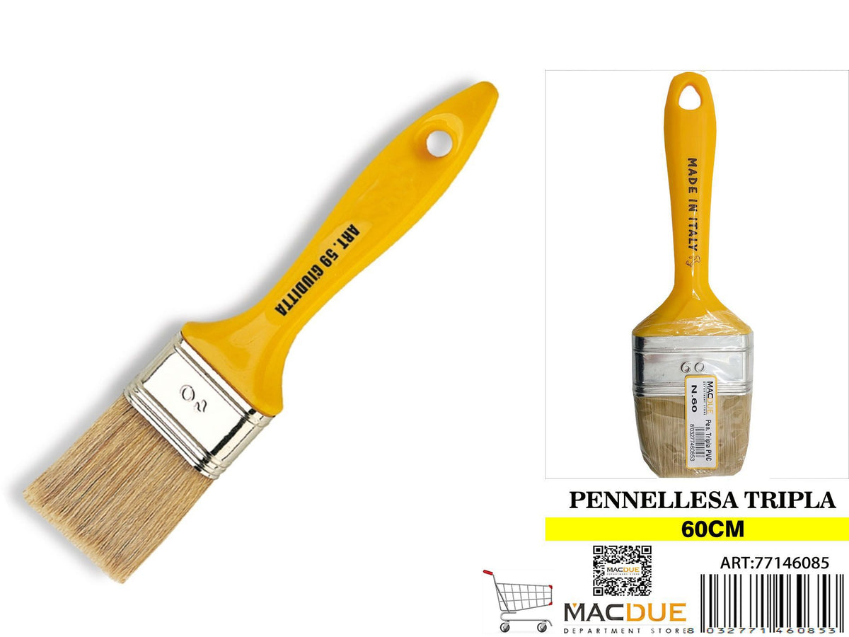Pennellessa con manico in plastica, N. 60