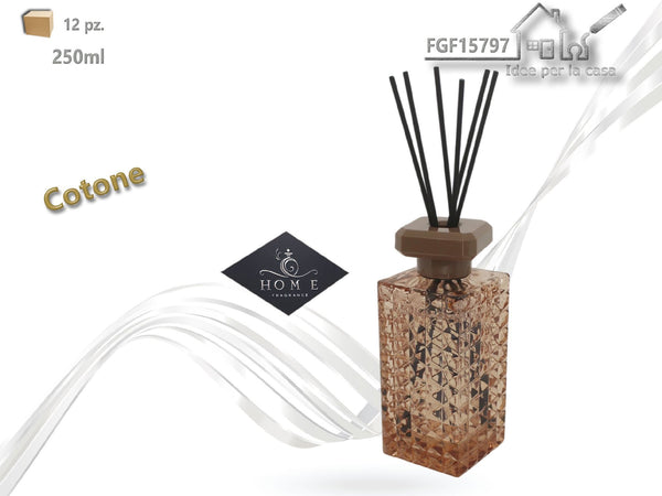 Profumatore ambiente con bastoncini Cotone, 250 ml