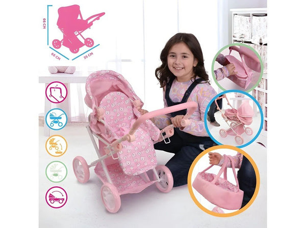 Accessorio per bambole – BIRBY CARROZZINA 3 IN 1 HT175